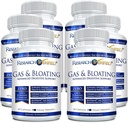 Forschung Verified Gas and Bloating - Relax Intestinal Muskeln, Eliminate Gas Buildup - Artichoke Powder, Ginger, Peppermint Blatt Pulver - 360 Kapseln - Vegan