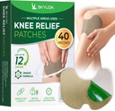 Knie-Relief-Patches, Knie-Patches, Wärme-Patches für Gelenk Rücken Schultern Hals, Kräuter-Patches für Knie, Wormwood-Extrakt-Aufkleber für Knie, Lang anhaltendes Relief für Muskel, Bis zu 12 Hrs | 40 Count
