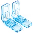 2PCS Pille Cutter, Professionelle Pille Splitter zum Schneiden von kleinen Pillen oder großen Pillen in Halb (blau)