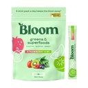 Bloom Nutrition Superfood Greens Powder, Digestive Enzyme mit Probiotika und Präbiotika, Gut Health, Bloating Relief für Frauen, Chlorella, Green Juice Mix mit Rübenwurzelpulver, 60 SVG, Erdbeer Kiwi