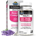 Garten des Lebens Dr. Formuliert Multi+ Beauty Complex Fermented Liposomal Multivitamin Plus Haar Haut und Nägel Vitamine, Französisch Melon SOD, Biotin & Probiotics, 30 Kapseln, Ergänzung für Frauen & Männer