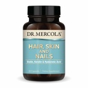Dr. Mercola Haar, Haut und Nägel - Bietet Biotin, Keratin & Hyaluronsäure - Premium Qualität - Unterstützt gesundes Altern - Non-GMO, Gluten-Free & Soy-Free - 30 Kapseln (30 Portionen)