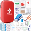 First Aid Kit mit essentiellen Notfall medizinische Versorgung, Tragbare wasserdichte medizinische Kit für Heimreise Camping Wandern, Rucksack Med Kit für Sport College Dorm Student