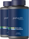 ProHealth Malic Acid + Magnesium 2-Pack (180 Tabletten pro Flasche) - Essential for Muscle Relaxation - Promotes ATP - Promotes Proper Muscle Function