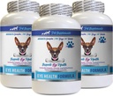 Dog Eyesight Supplement - Hunde Augengesundheit Formel - Advanced Eye Support Complex - VETS Empfohlen - Astaxanthin für Hunde, Natürliche Augengesundheit Vitamine mit Bilberry Zeaxanthin Lutein 3 Bot 180 Tabs