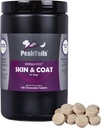 Kala Health PeakTails Skin & Coat Unterstützung für Hunde – 150 Kautabletten mit MSM, Fish Oil, Omega-3 & Omega-6 – Unterstützt gesunde Haut, Shiny Coat