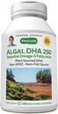 ANDREW LESSMAN Algal DHA 250mg 360 Softgels - Pflanzenbasierte Omega-3 Öle, natürliche Marine Algae, hohe DHA, Non-GMO, hohe Potenz, keine Stomach Upset, kein Fischiger Nachgeschmack. Small Easy to Swallow