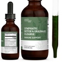 Earth Harmony Lymphe Drainage Tropfen, Lymphe Detox - Ergänzung mit Soursop, Cat's Claw Bark, Astragalus, Wormwood, Lymphe Node Detox, Lymphatic Support Cleanse (2 Oz)