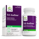 Terry Natürlich Tri-Iodine - Unterstützung Schilddrüsengesundheit - Aids Hormon Balance mit molekularem Jod von Kelp - Eigenschaften Kalium-Iodid & Natrium-Iodid - Gehirn & Energie-Unterstützung - 12.5mg, 180 Kapseln