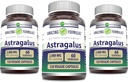 Erstaunliche Formeln Astragalus 2000 mg Pro Servierkapseln Supplement | Hergestellt aus reinem Astragalus Membranaceus Pflanzenwurzelextrakt | Non-GMO | Glutenfrei (120 Count | 3 Pack)