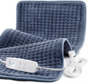 Heizkissen für Rückenschmerzen Relief, Extra Large 33 x 17, Tragbare Heizkissen für Schulter, Hals, Krawatte, Menstruationsschmerzen, mit Upgrade 6 Timer & 6 Temperaturregler
