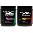 Pre JYM Grape Candy Pre Workout Pulver und Post JYM Active Matrix Post-Workout Ergänzungen Bundle, 30 Portionen Jede