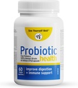 Sehen Sie sich gut Probiotics 60 Billion CFU: Digestive & Gut Health - Unterstützt okzialen Konsum, Durchfall, Gas & Bloating - Immununterstützung - Hohe Potenz Dr Formuliert für Frauen & Männer 60