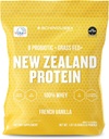 Probiotische Whey Protein Pulver | Gras-Fed | Vanille | 2 lb | Gut Gesundheit und Immununterstützung | 8 Probiotische Strains | Protein für Muskel-Recovery & Digestive Health