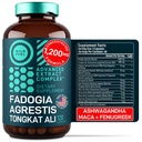 Fadogia Agrestis und Tongkat Ali Supplement - 600mg Fadogia Agrestis für Herren, 500mg Longjack Tongkat Ali, Ashwagandha Maca Fenugreek Complex - Muskelkraft, Energie, Stimmungsunterstützung - 120 Kapseln