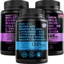 MEDCHOICE Sleep Melatonin (180ct) und Nootropic Brain (60ct) Supplement Bundle - Wellness Duo for Sleep, Brain, Focus, & Mood Support - Vegan, Non-GMO, Gluten-Free