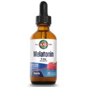 KAL Melatonin DropIns 3mg, Gesunde Schlafhilfe Unterstützung, Flüssige Melatonin Tropfen für Optimale Absorption & Beruhigende Entspannung Unterstützung, Schnell wirkende, Natürliche Himbeer-Aroma, Ca. 55 Portionen, 1,85oz