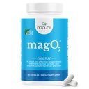 nbpure MagO7 - Natürliche Colon Cleanse & Detox - Freizeit-Verstopfung Relief, Hocker Weichspüler, & Bloating-Unterstützung für Männer & Frauen - Ozoniertes Magnesiumoxid, 180 Kapseln