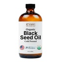 Schwarzes Seed Öl Bio kalt gepresstes unverarbeitetes Glas Flasche | USDA zertifiziertes organisches schwarzes Cumin Seed Oil | High Thymoquinone Omega 3 6 9 | Für Immununterstützung, Gelenke, Verdauung, Haar & Haut | 8 Fl oz