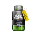 ORZAX Black Seed Oil Cold Pressed 100% Pure | Non-GMO - Rich in Omega 3 6 9 & Thymoquinone | Black Cumin Nigella Sativa Öl für Immununterstützung, Haar, Haut, Gesicht (1000 mg - 90 Softgel Kapseln)