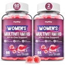 Methyliertes Multivitamin-Gummi für Frauen - Frauen Multivitamin-Gummien mit Vitaminen A C D E, Methyliertes Folat, Biotin, B Complex, Eisen, CoQ10, Inositol - Multi Vitamine für Frauen 120 Count