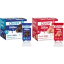 Quest Nutrition Frosted Cookies Twin Pack Bundle, Chocolate Cake 1g Sugar 11g Protein 2g Net Carbs und Erdbeer Cake 1g Sugar 10g Protein 2g Net Carbs, Gluten Free, 16 Cookies Jede
