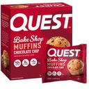 Quest Nutrition Chocolate Chip Muffin, 10g Protein, 2g Net Carb, Weniger als 1g Zucker, Protein Snack, 4 Zähler