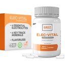 GREZ Elec-Vital Elektrolytkapseln - 8 Essential Electrolytes und Key Trace Minerals - Sugar Free - Flavorless - Hydration Mineral Supplement Support - 90 Kapseln für 30 Tage