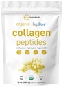 Micro Ingredients Collagen Peptides Powder Organic, 12oz | Typ I & III + Natürliches Protein | Grass-Fed Bovine Source | Unflavored | Unterstützt Haut, Gelenk & Knochen Gesundheit | Paleo, Non-GMO