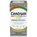 Centrum Silver Multivitamin für Erwachsene 50 Plus, Multivitamin/Multimineral Supplement mit Vitamin D3, B Vitamine, Calcium und Antioxidantien, Glutenfrei, Non-GMO Zutaten - 80 Count