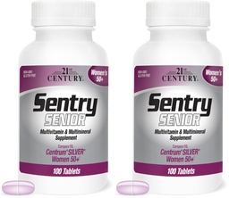 21st Century Sentry Senior Women 50 Plus Tablets, 100 Count (27542) (Pack von 2)