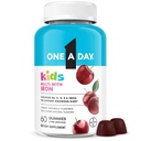Ein Tag Kinder Multivitamin mit Eisen Gummy, Vitamin D, Vitamin C, E, Zink für Immununterstützung, Gummy Vitamine, Kinder Multivitamin Gummis mit Eisen, Kirsch Flavor, 60 Count (Packaging Mai Vary)