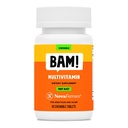 NovaFerrum BAM Chewable Multivitamin für Kinder & Erwachsene Alter 4 und oben - Fruchtblas Flavor - 60 Kautabletten - mit Vitaminen A, C, D, E, B6, B12, Biotin, Zink, Selenium & Manganese