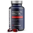 100% reines organisches Krillöl 1000 mg, 60 Tage, Omega-3-Supplement, höchste Konzentration 56% Phospholipide, Wild gefangen, nachhaltiges rückverfolgbares antarktisches Omega 3, Astaxanthin, Herz, kein Fischöl