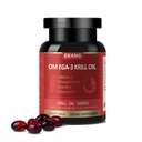 Antarktis Krillöl 500 mg, Phospholipid-Bound Omega-3, EPA, DHA und Astaxanthin - leicht absorbiert - unterstützt Gehirn, Herz und Gelenkgesundheit - Non-GMO, Gluten-Free, 30 Softgels