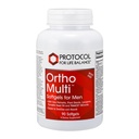 PROTOKOLL FÜR LIFE BALANCE Ortho Multi Softgels für Herren - Multivitamin für Prostata-Gesundheit - mit Saw Palmetto, Zinc & CoQ10 - Men Daily Multivitamin - Iron Free - 90 Softgels