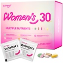 Multivitamin für Frauen Tägliche Vitamin-Packs für 30 plus mit D3+K2, NR1000, Probiotics & Ashwagandha | Ergänzung für Schönheit, Stress Relief, Knochen & Herz Gesundheit, Energie, Gut & Hormon Balance | 30 Tag