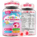 Bio Kleinkind Multivitamin Gummie (Ages 2-3) | Omega-3 (DHA/EPA), Postbiotics, A C D3 K2 Methyl B12 Folate Zinc | Kids Multivitamin für Immun, Verdauung, Gehirnentwicklung, Sugar-Free, 60Cts