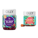 OLLY Muskel Erholung Schlaf Gummis 40 Count und Teen Girl Multi Gummy, Vitamine, 70 Count