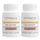 Integrative Therapie B-12 Active, Vitamin B12, unterstützt Nerve Funktion*, Cherry Flavored, 30 Kautabletten - 2 Pack