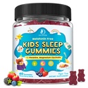 Kinder schlafen Gummi mit Magnesium Glycinate – Melatonin kostenlose Bedtime-Unterstützung für Kinder – Beruhigung &amp; Entspannung mit L-Theanin, GABA, Kamille & Zitronenbalsam – Sugar Free Mixed Berry Flavor, 60 Gummies