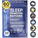 Schlafaufnäher für Erwachsene & Kinder - 60 100% Pflanzenbasierte natürliche ätherische Öle Schlafhilfeaufnäher, Schlafaufkleber ohne Melatonin, für Zen und einfache Bedtime