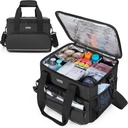 Trunab Insulated Medical Bag mit verstellbaren Dividers, Medizin liefert Wasser-Resistant Tasche für Zuhause, Reisen, Camping, Leere Tasche - Patentiertes Design, Schwarz
