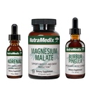 NutraMedix Energy Set - 3-teiliges Kit enthält Extrakte von Astragalus, Rhodiola, Ginseng & Schisandra, Burbur-Pinella Detox Drops & Magnesium Malate Kapseln für allgemeine Wellness