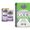 Garten des Lebens Dr. Formulierte Probiotika Mood+ Acidophilus Probiotic Supplement & Vitamin B Complex - Vitamin Code Raw B Complex - 120 Vegan Kapseln
