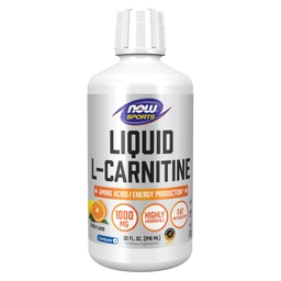 NOW Foods Sports, Liquid L-Carnitin, Citrus, 1.000 mg, 32 fl oz (946 ml)