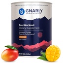 Gnarly Nutrition Natural Pre-Workout Powder, Mango – NSF Contents Certified, Endurance & Recovery – Vegan Pre-Workout, Sports Nutrition – Mango mit Koffein, 14.82 Unze