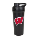 FANMATS NCAA 26 oz Edelstahl Shaker Bottle — Leak-Resistant Flip-Top Lid | Sleek Team Design | Eingebauter Mischbildschirm