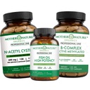 NAC + Omega-3 + B Complex Bundle – Immun-, Energie- und Herzunterstützung | Antioxidans Verteidigung für Gehirn, Stress & Wellness