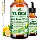 Pure TUDCA Bile Salts Liquid Drops 1200mg (Tauroursodeoxycholsäure) Premium Liver Support, Bile Flow & Gallbladder Cleanse Supplement behandelt hohe Absorptionsflüssigkeit | Non-GMO | 3. Partei getestet | 2 Fl Oz